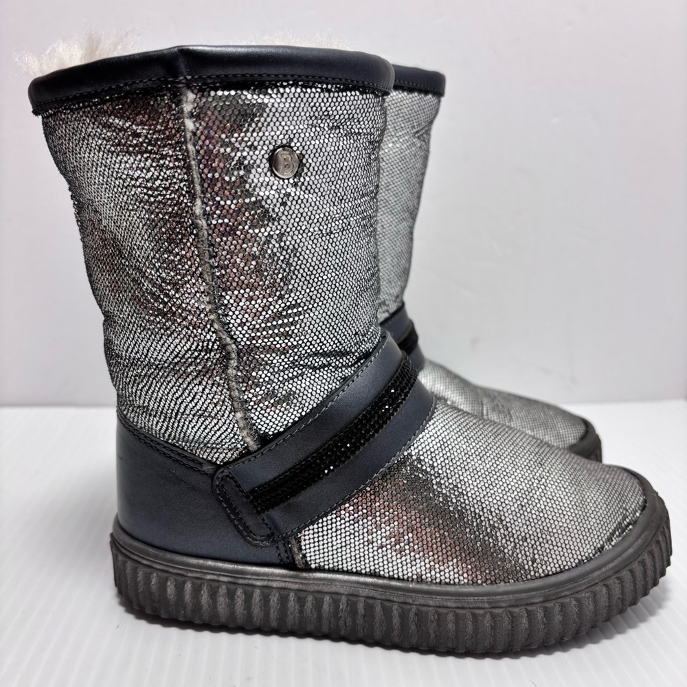 Bartek Gray-Silver Ankle‎ Winter boots girl Size 30